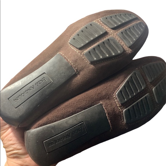 Pre-owned Enzo Angiolini Womens Suade Brown Loafer Size 8 SKU: 4GO08 - Picture 4 of 5